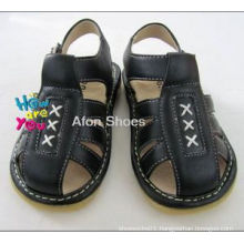 Black Baby Boy Squeaky Sandals (L102 Black)